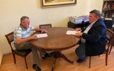 Firma de un convenio de colaboración con el Polígono de Venta de Baños para la instalación de un sistema de vídeo vigilancia y control de tráfico